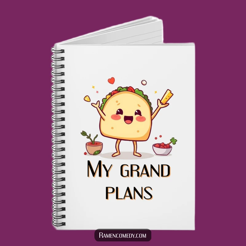 Funny Taco Juggling Notebook - Jot Down Your Delicious Ideas