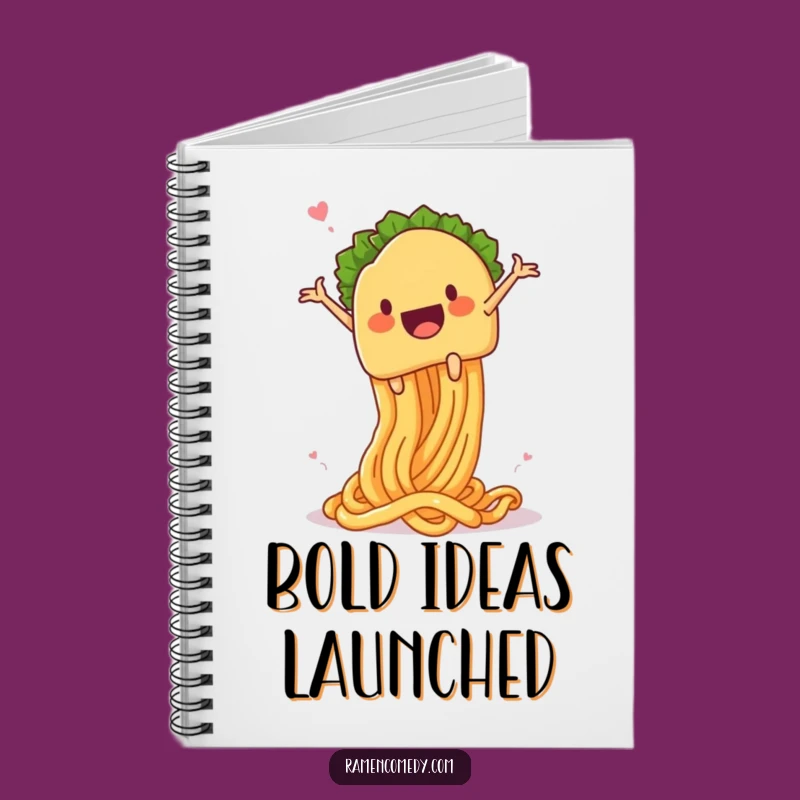 Funny Taco Noodle Launch Notebook: Jot Down Your Delicious Ideas!