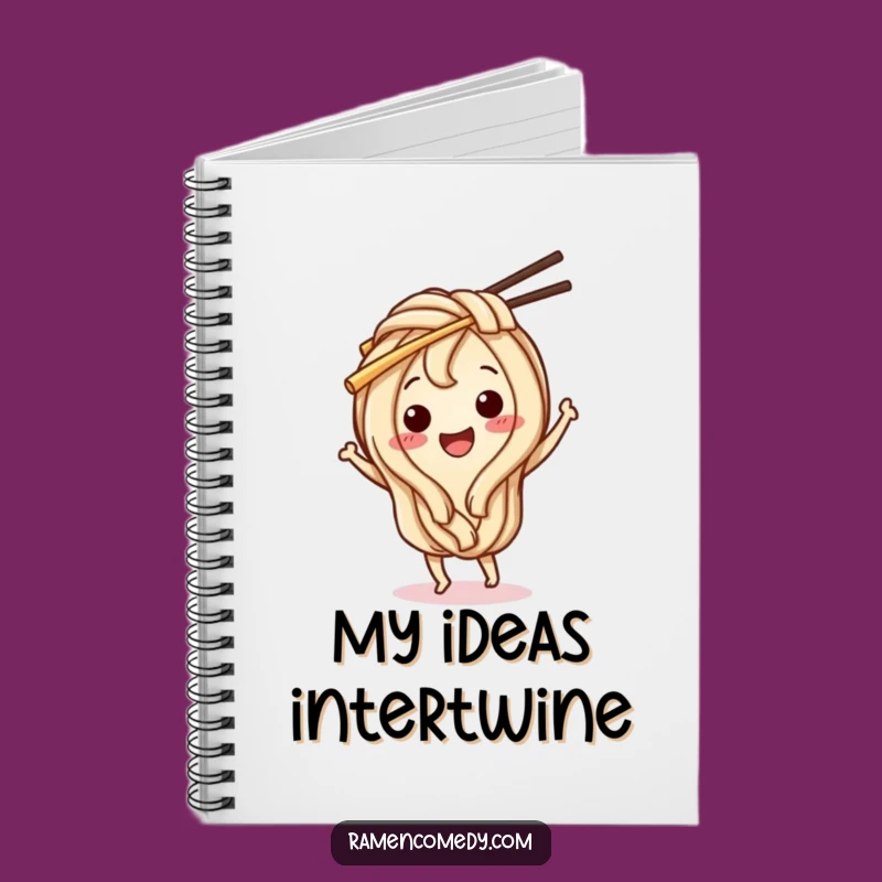 Funny Udon Noodle Notebook: Jot Down Ideas with Dancing Character Fun