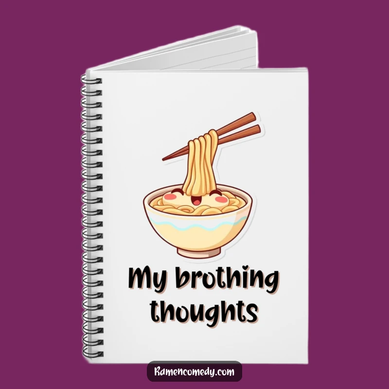 Funny Ramen Notebook: Jot Down Ideas with Happy Noodles