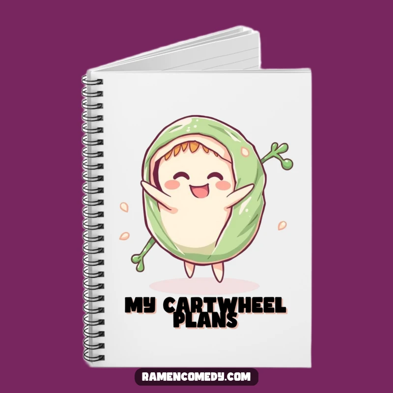 Funny Sushi Notebook: Seaweed Wrap Cartwheel, Hilarious and Fun Funny Gift for Writers
