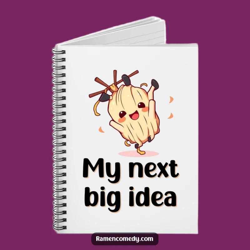 Funny Ramen Noodle Notebook - Character Journal, Creative Gift!