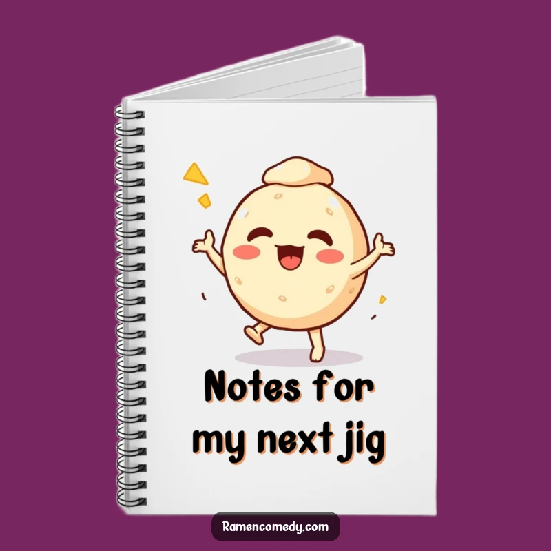 Funny Takoyaki Dance Notebook: Jot Down Ideas with Lively, Hilarious Food Character Charm