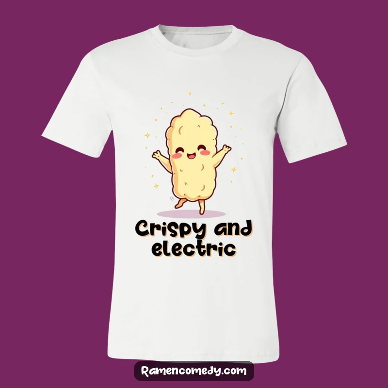 Funny Dancing Tempura Sparks T-Shirt - Lively Foodie Funny Gift Tee