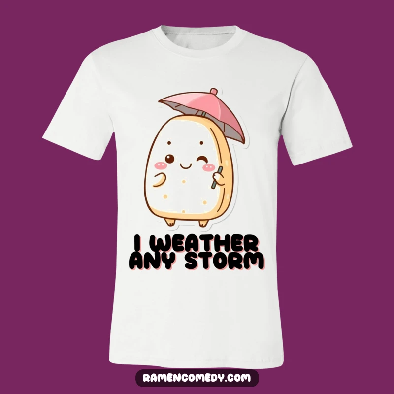 Funny Onigiri Umbrella T-Shirt A Hilarious Gift for Foodie Friends