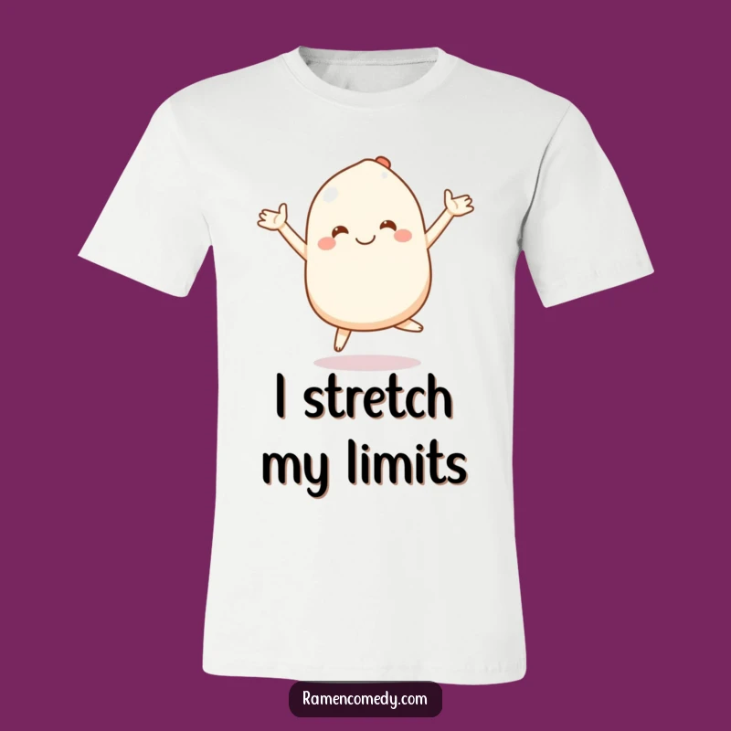 Funny Mochi T-Shirt: Bouncing Character & Stretchy Arms - Kawaii Gift Tee!