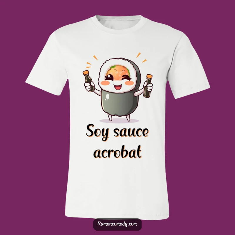 Funny Sushi Roll Wink T-Shirt: A Playful Gift for Foodie Fun