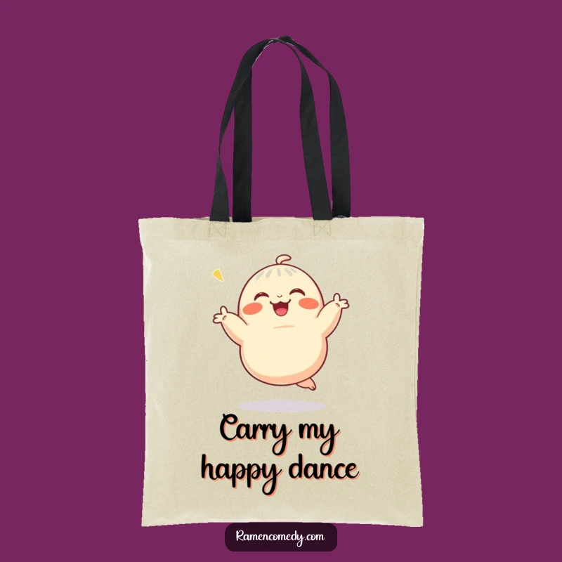 Funny Dumpling Dance Tote Bag: Carry Your Essentials with Joyful Dumpling Style!
