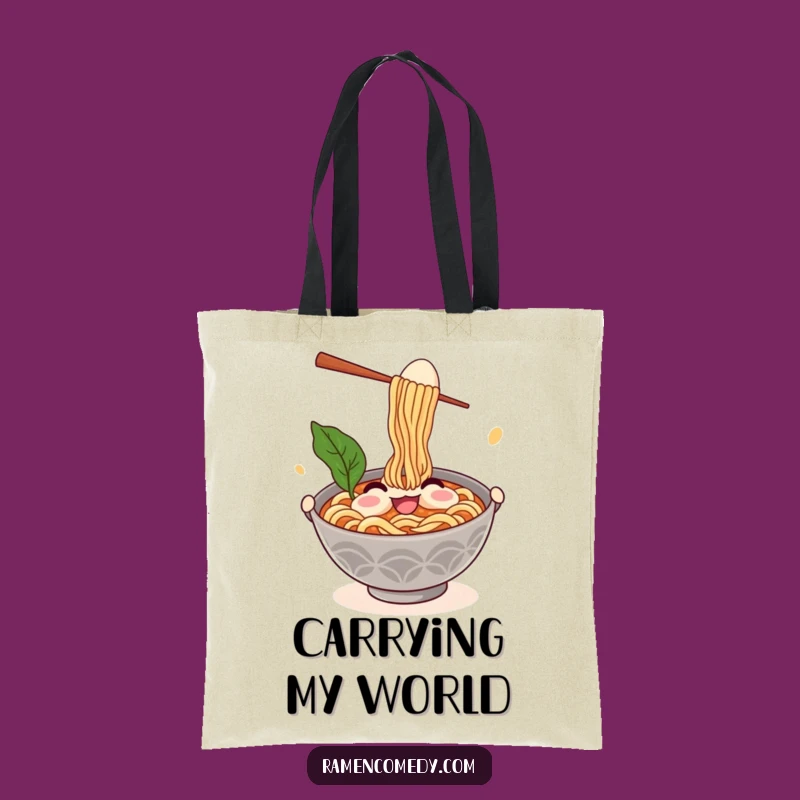Funny Ramen Tote Bag: Comedic Juggler Ramen Carry-All, Perfect Gift Bag