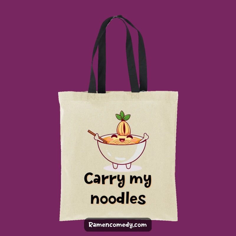 Funny Ramen Wave Tote Bag: Carry Your Comfort Food with Style