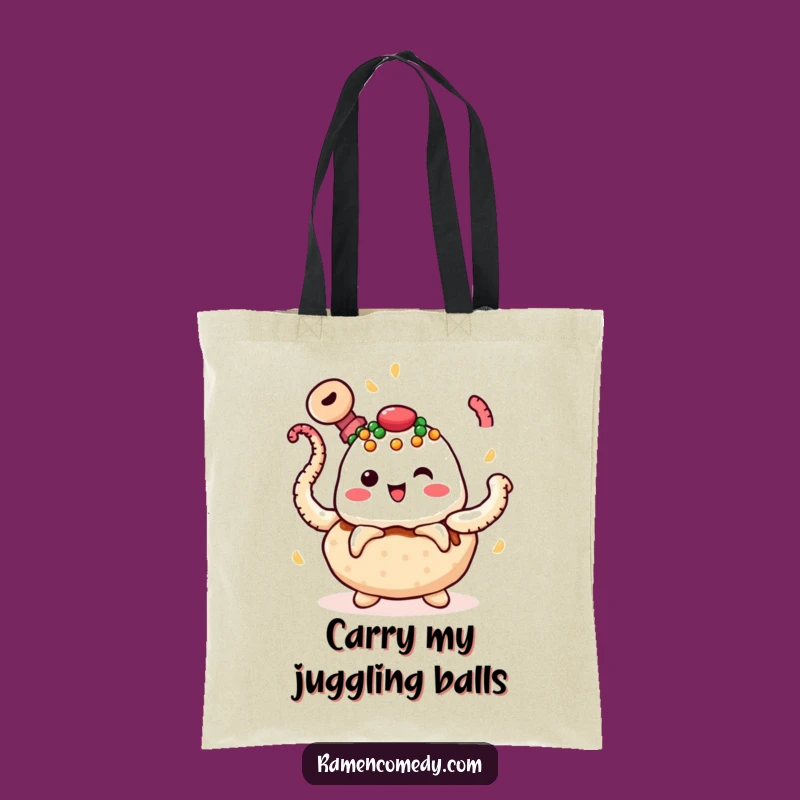 Funny Takoyaki Juggling Tote Bag - Carry Your Street Food Style
