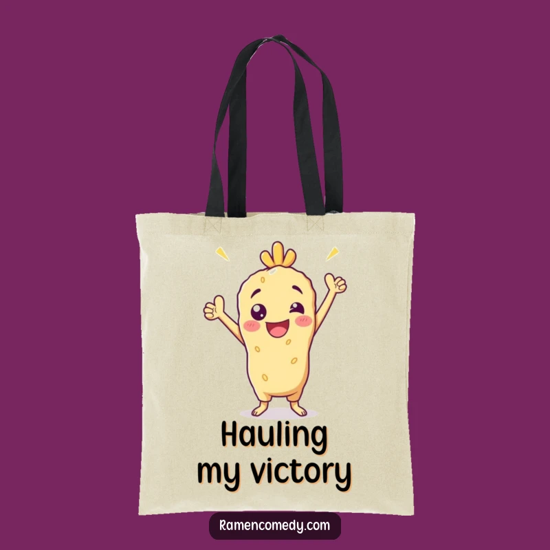 Funny Tempura Victory Tote Bag: Carry Your Victories in Style!