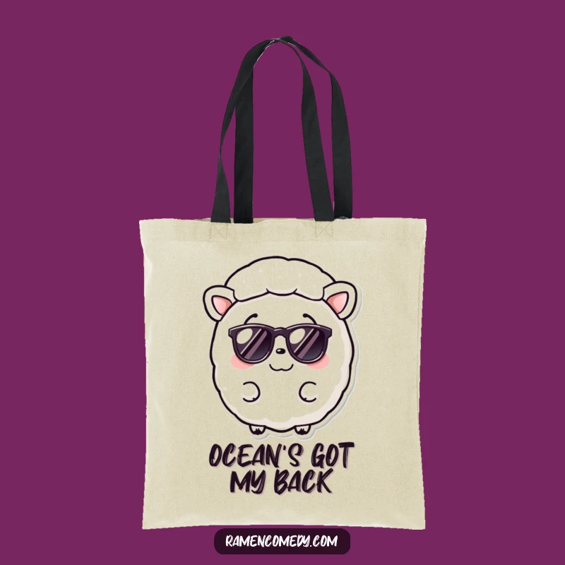 Funny Nori Sheet Sunglasses Tote Bag: Chic & Practical Sushi Accessory